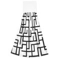thumbnail image 7 of Haosy 2 Pack Kitchen Wash Cloths with Hanging Loops Absorbent Absorbent Quick Drying Hand Towels, Line Maze, 7 of 7