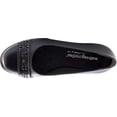 thumbnail image 5 of Women's Walking Cradles Francine Flat Black Leather 8 XW, 5 of 6