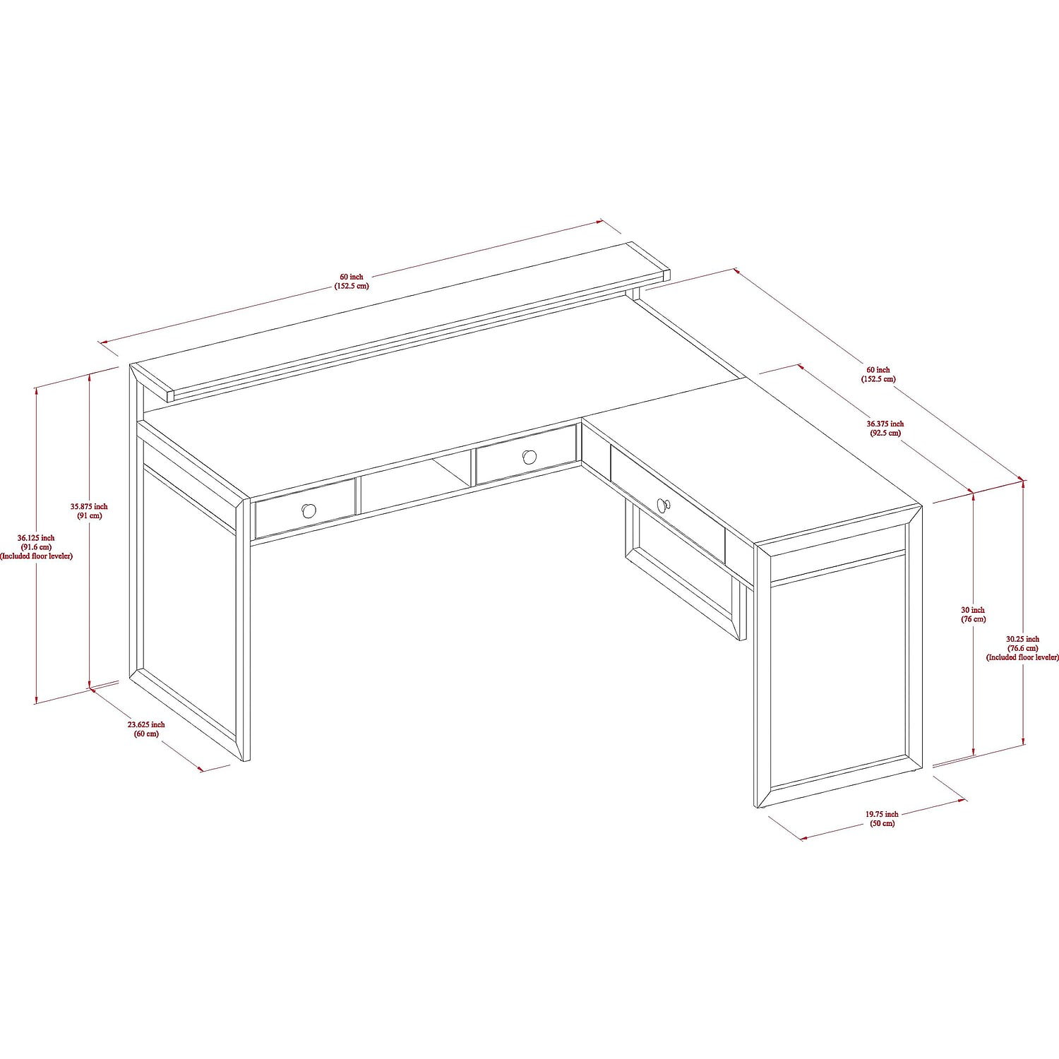 Asherton l shaped desk online