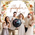 thumbnail image 3 of A Little Pumpkin is On The Way Backdrop Pumpkin Theme Baby Shower Party Decorations Fall Pumpkin Floral Baby Shower Photoshoot Background Photo Booth Banner, 3 of 5