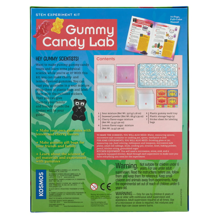 hand2mind Candy Creations STEM Kit, DIY Candy Making Kit for Kids, Gummy  Bear Maker, Rock Candy Kit