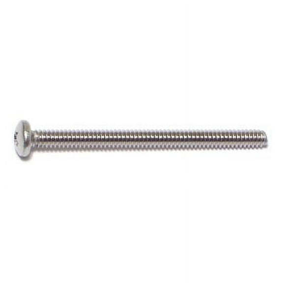 #4-40 x 1-1/2" 18-8 Stainless Phillips Pan Machine Screws MSPSS-053 (20 pcs.)
