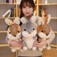 thumbnail image 2 of 2022 Cute/ Soft/ Rabbit Plush Toy/ Rabbit Doll with Ultra-Fine Fox Hair and Bow / Children's Birthday Gift/ Christmas Giftbrown58cm Deng Xun unisex, 2 of 2