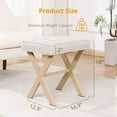 Dycanpo Vanity Stool with Metal X Legs, Small Ottomans or Footstools ...