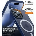 thumbnail image 3 of 3-in-1 Entronix Bundle for iPhone 15 Pro, Magnetic Sturdy Matte Case 2 Screen Protector, Navy, 3 of 7