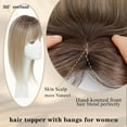 thumbnail image 3 of Hair Toppers For Women 18 Inch 360 3D Topper With Hair Clip For Thinning Hair Natural Looking Hair For Women, 3 of 5