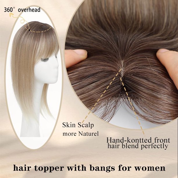 Wig Hair Toppers for Women 360 3D Topper with Clip for  display picture 1