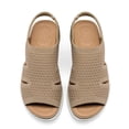 thumbnail image 4 of Pennysue Women Walking Sandals Air Cushion Platform Breathable Knit Slip On Summer Shoes for Daily Walk Beach Travel, 4 of 8