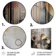 thumbnail image 3 of Designart "Abstract Harmony Shapes and Lines III" Abstract Marble Metal Wall Art Prints, 3 of 5