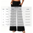 thumbnail image 3 of QQZ Flowy Palazzo Wide Leg Pants For Women, Elastic Waist Drawstring Casual Joggers, Daily Lounging Beach Vacation Outfits, 3 of 9