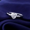 thumbnail image 2 of solitaire jewels 1.5CT Heart Moissanite 5 Stone Engagement Ring For Women, 10K Rose Gold, 2 of 9