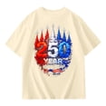 thumbnail image 4 of MAIHAN Girls 250 Anniversary USA Shirt 250 Anniversary America Merchandise Tshirt Shirts 4th of July Outfits Patriotic Tees(Shirt PrintE,Beige,9-10 Years), 4 of 4