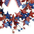thumbnail image 3 of Northlight Stars and Stripes Glittered Patriotic Artificial Twig Wreath - 24", 3 of 9