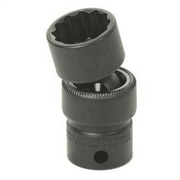 Grey Pneumatic 3/8" Drive x 13mm Standard Universal- 12 Point Socket - Black