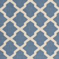 thumbnail image 3 of Safavieh Courtyard Blue Indoor Outdoor Rug - Runner 2'3" x 12', 3 of 4