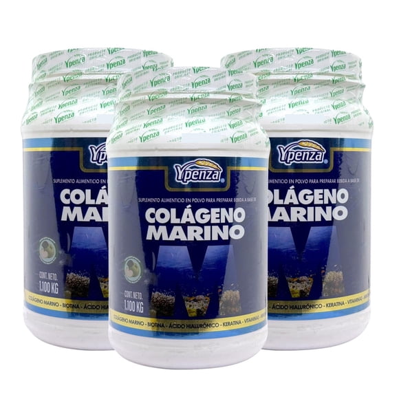 Colágeno Marino 3 Piezas de 1.1 kg c/u Manzana Verde Ypenza
