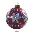 thumbnail image 4 of HEVIRGO 1 Set Christmas Inflatable Ball Outdoor Christmas Decorations Inflatable Decorated Ball with Pump for Home New Year Festive Decor, 4 of 11