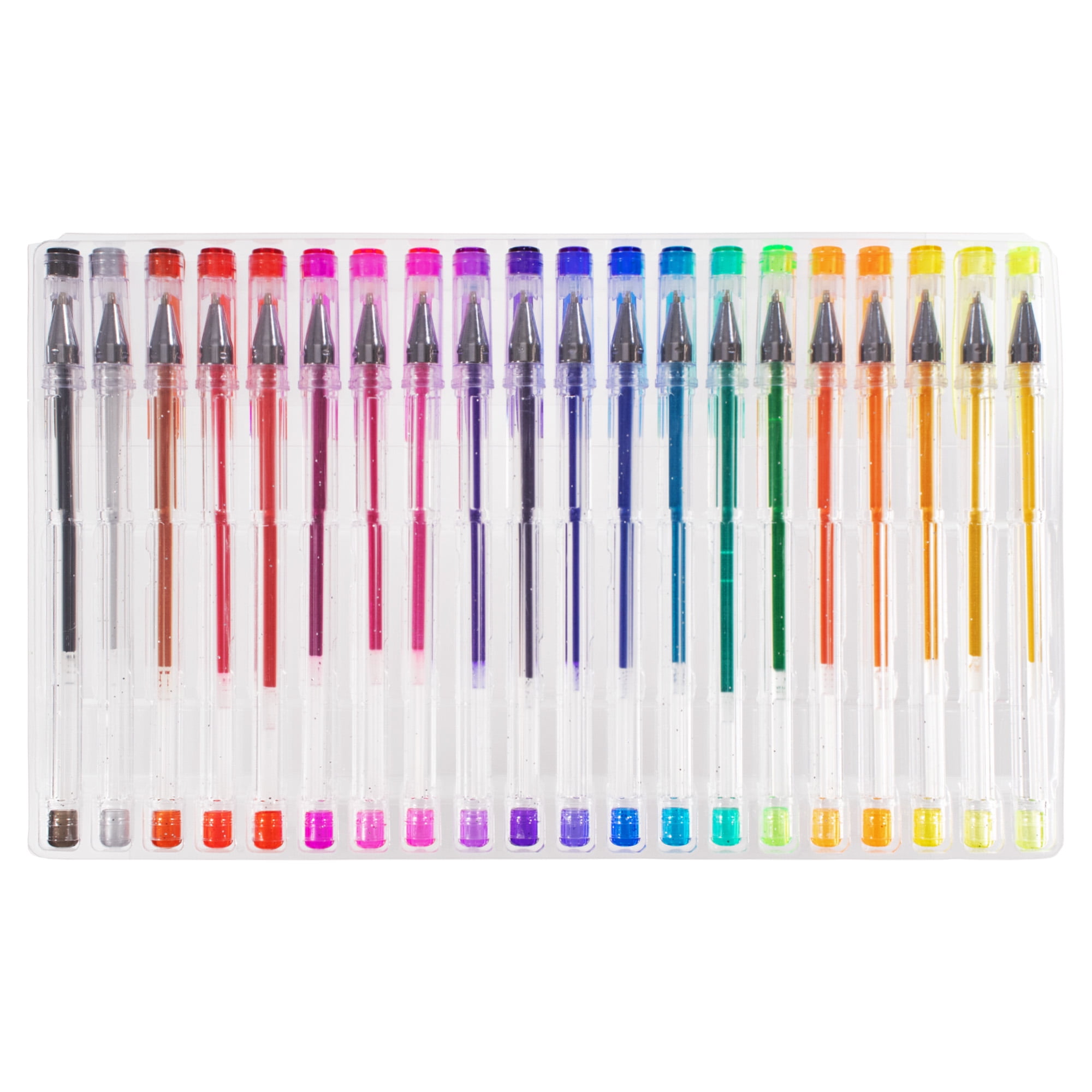 Craft County 100 Pack of Gel Pens - Neon, Glitter, Pastel