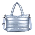 thumbnail image 4 of Bolsa bandolera de hilo de nylon para mujer cruzados de color sólido (Azul) Ehuebsd  Para Estrenar, 4 of 9