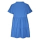 thumbnail image 5 of Puntoco Vestido De Manga Corta Con Cuello En V, Vestido De Verano De Mujer Con Cuello En V Y Manga Corta De Color Liso Azul Claro M, 5 of 6