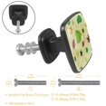 thumbnail image 3 of 4 Pcs Cabinet Handle Drawer Pulls Different Leaves Dot Light Knobs with Screws Square Furniture Office Cabinet Knob Decoration, 3 of 7
