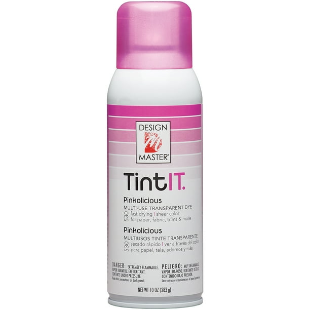 Design Master Tint IT 10 Ounce Transparent Pinkolicious Dye Spray Paint, 1 Each