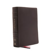 The King James Study Bible, Genuine Leather, Black, Full-Color Edition (Large Print) (Hardcover)