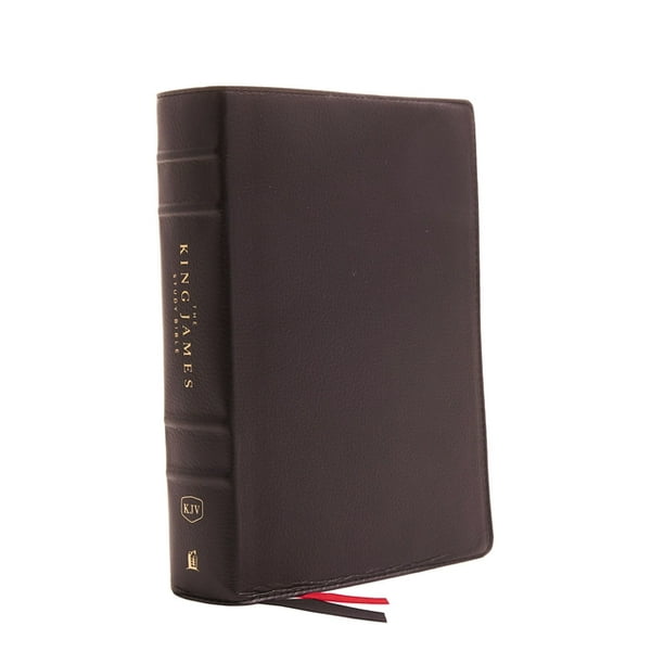 The King James Study Bible, Genuine Leather, Black, FullColor Edition (Hardcover)