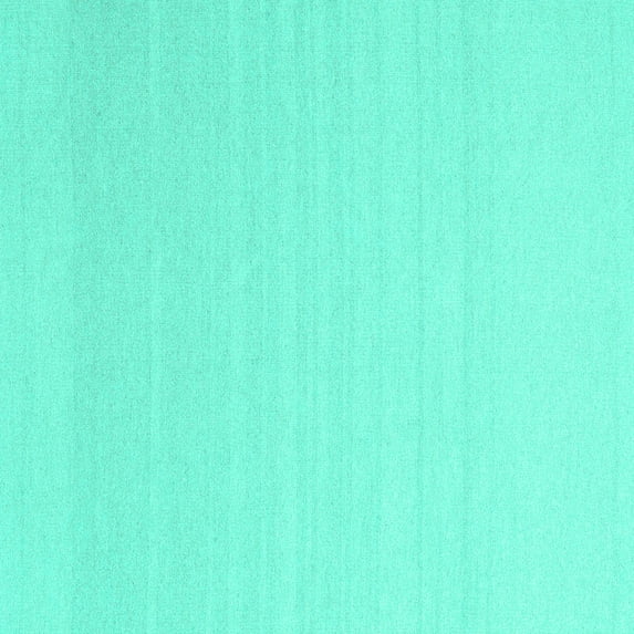 Ahgly Company Indoor Square Solid Turquoise Blue Modern Area Rugs, 8' Square