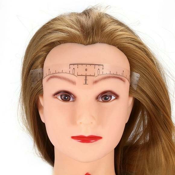Regla de Cejas Livianas Transparentes de 50 piezas, Regla de Microblading de Calcomanía de Cejas, Uso de la Profesión del Hogar para el Maquillaje de Tatuajes