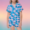 thumbnail image 2 of Luvoko Ensemble de Pyjama à Manches Courtes Imprimé Mode pour Tout-Petits, Robe de Bébé Sans Pieds pour Garçons et Filles, 2 of 4