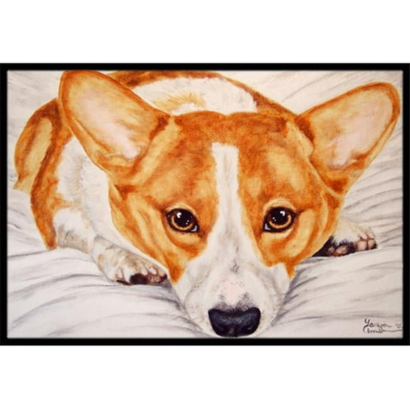 Fiona Corgi Indoor or Outdoor Mat, 24 x 36
