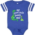 thumbnail image 3 of Inktastic My Great Uncle Loves Me Dinosaur Boys Baby Bodysuit, 3 of 5
