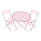 thumbnail image 4 of Accesorios para jardín de hadas, mesa y sillas de exterior para casa de muñecas, muebles para casa de muñecas Rosa, 4 of 7