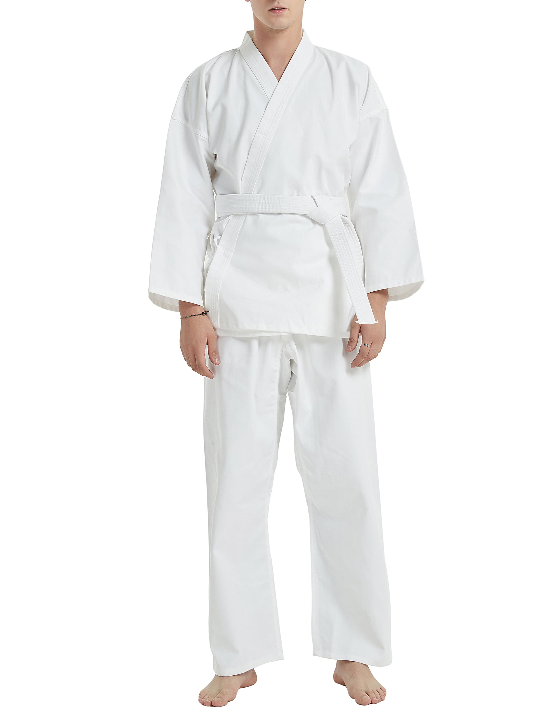 Children's Taekwondo Uniform Boy White Art Costume Unisex Girl Karate LF 