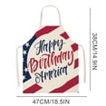 thumbnail image 3 of MVRLSH Special Offer Apron Sleeve American Independence Day Apron Home Party Sleeveless Coverall Kitchen Cooking Apron Adjustable Baking Apron (1pc), 3 of 7