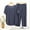 Gray, variant on Pajama Set for Women Modal Blend Short Sleeve and Capri Pants Loungewear Two-Piece Soft Solid Color Home Wear