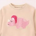 thumbnail image 7 of TOWED22 Baby Girl Toddler Fall Winter Clothing Set Long Sleeve Graphic Sweatshirt and Joggers Pants 2pcs Outfits Soft(Beige,2-3 Y), 7 of 7