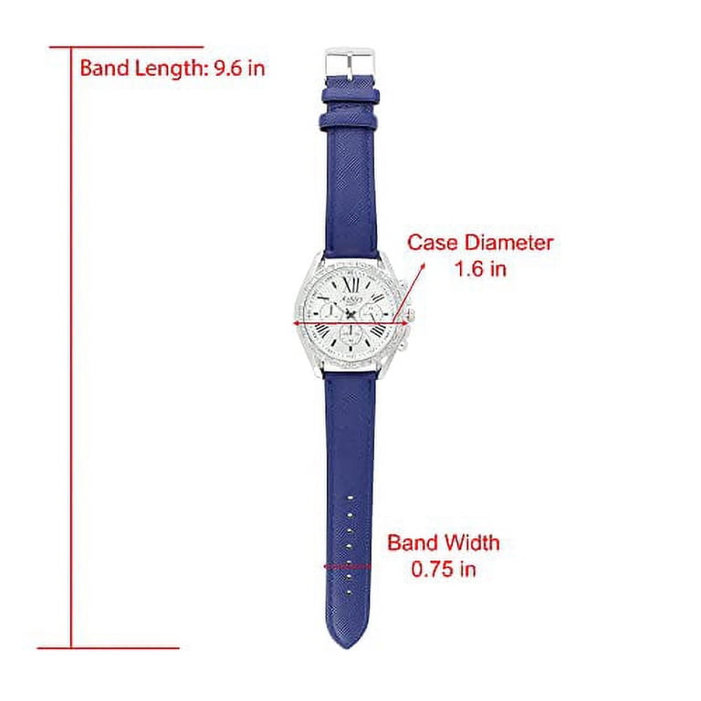 水晶 レイチェルアシュウエル Ashley Princess Women's Easy Reader Colorful Watch Matching with