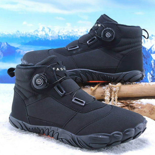 Botas de invierno Zapatillas Zapatos de algodón de tacón grueso para mujer, zapatos antideslizantes y cómodos para hombre (negro 37) DQrwqpou Tenis De Mujer Tenis De Hombre