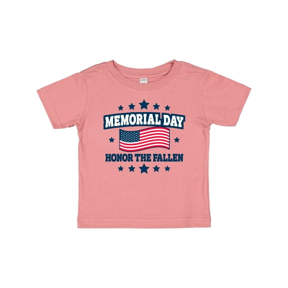Inktastic Memorial Day Honor The Fallen with American Flag Boys or Girls Baby T-Shirt