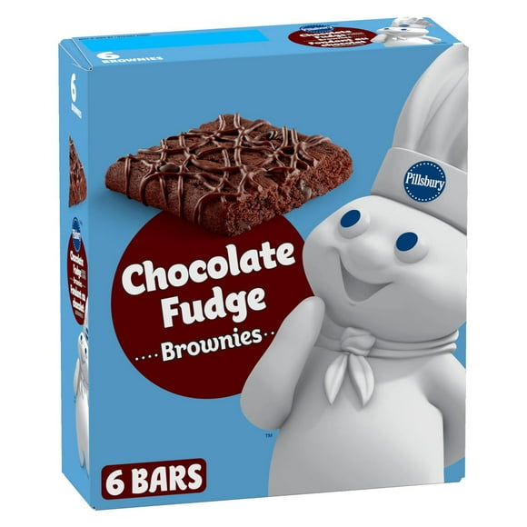 PillsburyMC Brownies Fondant au Chocolat Barres 6 barres, 150 g