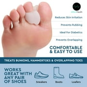 All Sett Health Toe Separators for Bunions, Toe Spacers, Hammer Toe Straightener, Correct Toes and Bunion Relief, 8 Pc