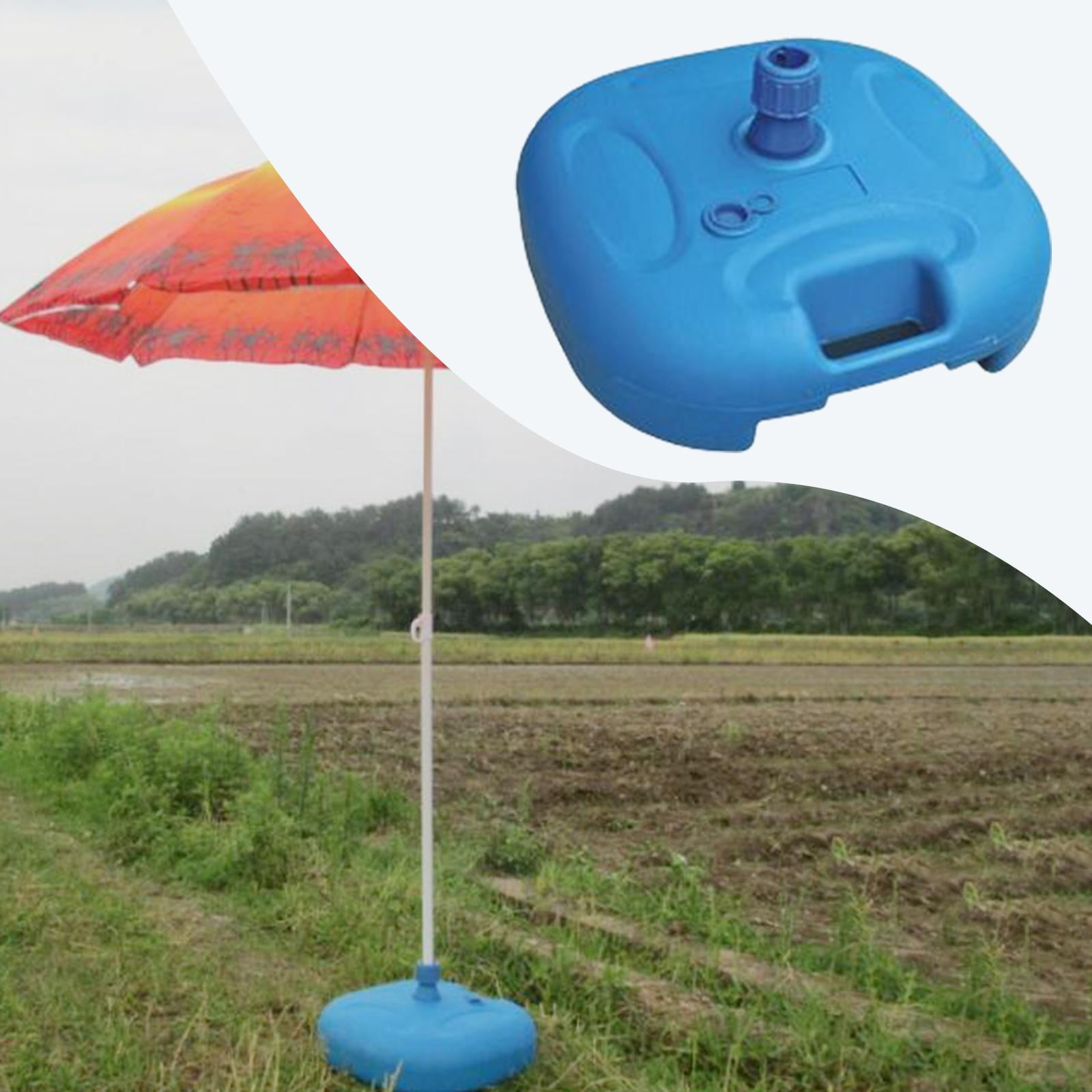 Axioma Heavy Duty Outdoor Umbrella Stand Water Filled Weight Patio Umbrella Stand Sun Blue