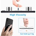 thumbnail image 4 of SHENMO 2 Pieces Glitter Mobile Phone Ring, 360° Rotation Transparent Diamond Phone Ring Smartphone Ring Compatible with Smartphone and Phone Case (Silver), 4 of 5