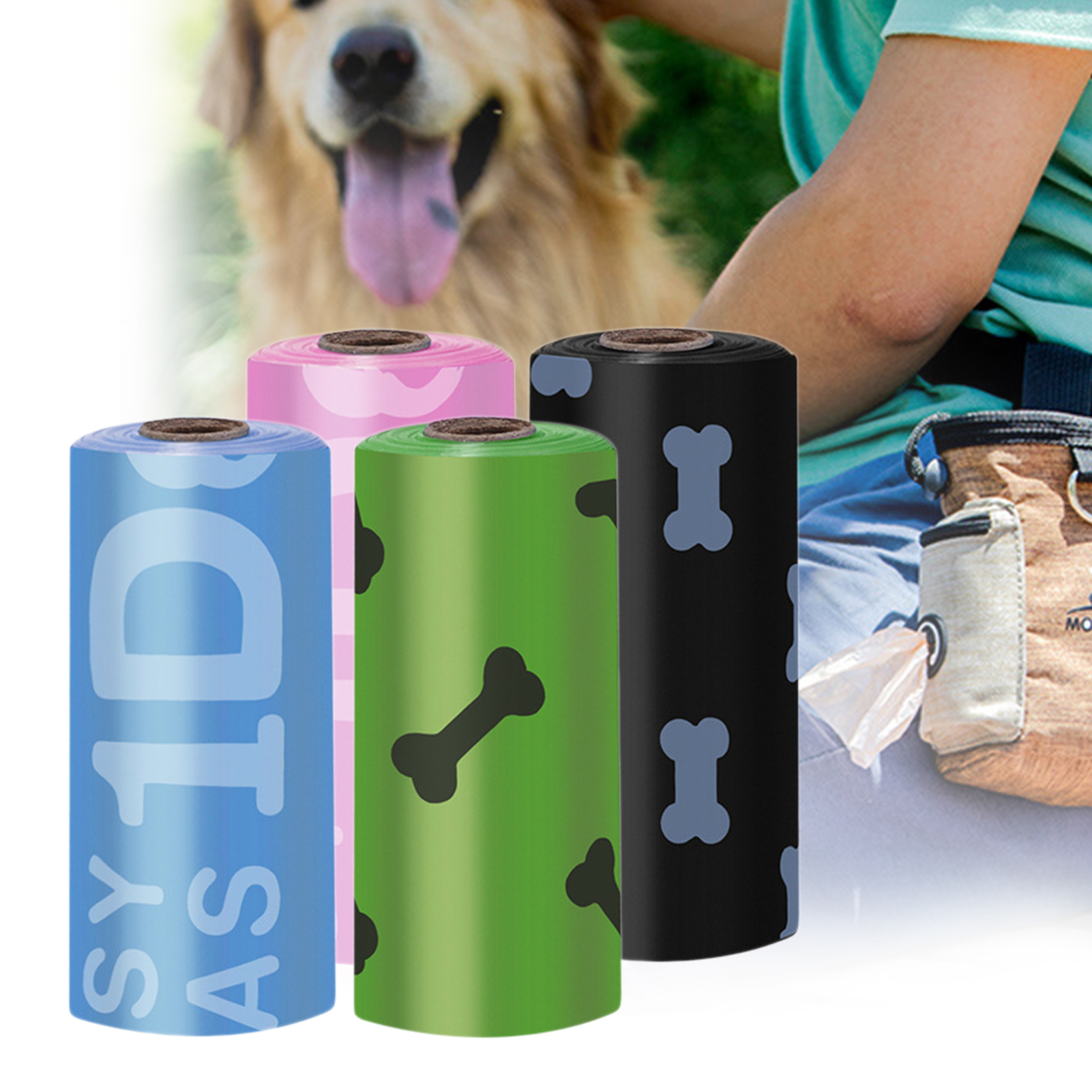 Taluosi 6 Rolls Dog Garbage Bag Disposable Biodegradable EPI Pet