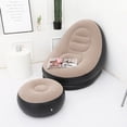 thumbnail image 4 of Sofá inflable para adultos, conjunto de dos piezas con pedal flocado, sofá reclinable, sofá inflable para ocio, 4 of 5