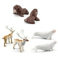thumbnail image 6 of 18PCS Polar Arctic Animal Toy Figurines Set Arctic Rabbit Arctic Husky and Igloo Simulation Animal Model Gift for Kids, 6 of 8
