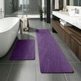 thumbnail image 6 of Zynviq Solid Color Bathroom Rugs 15.7" X 23.6" Bath Rugs Polyester Purple Washable Rectangular Absorbent Small Rug for Vanity, 6 of 6