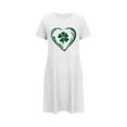 thumbnail image 3 of LIaqionyy Womens St. Patrick's Day Nightgown Short Sleeve Sleepshirt Nightshirt Soft Pajamas Dress Casual Sleepwear, 3 of 5